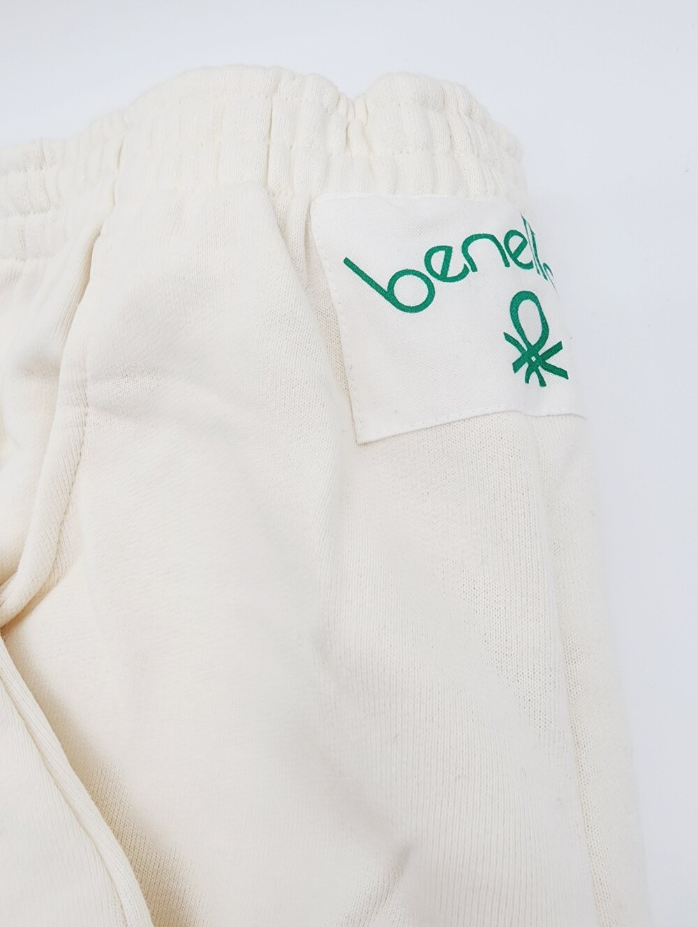 United Colors of Benetton Off White Cotton Sweatpants Italy Size XS NEW - Picture 12 of 15
